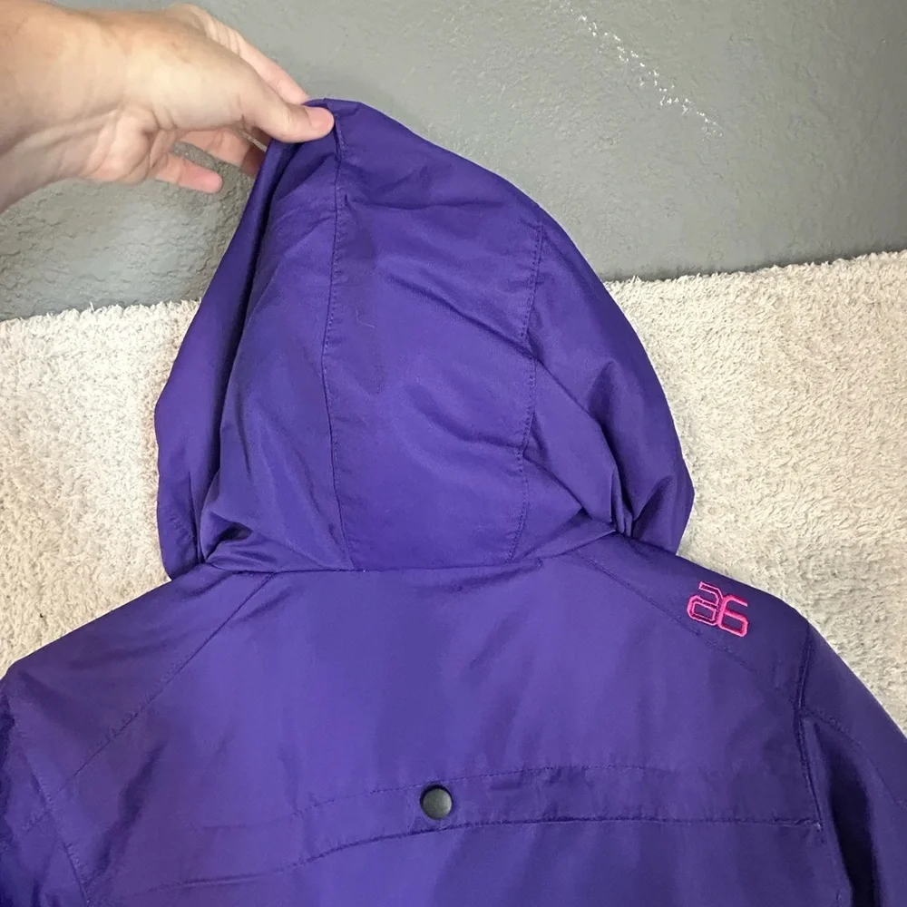 Arctic Kids Large Ski Coat Insulated Purple And Pink Missing One Snap. Outdoor